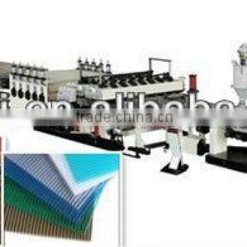 Hollow grid pp sheet making machine plastic