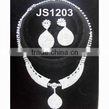 Fashion Wedding Bridal Crystal Avenue Necklace Jewelry Set photo-4