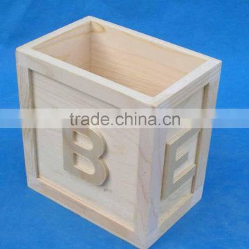 Custom wooden alphabet letter number puzzle toy