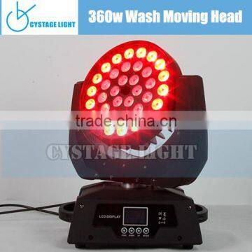 Quad RGBW 4 IN 1 36x10w Wash LED Moving Head Zoom
