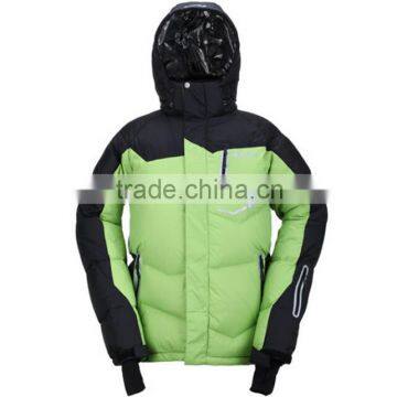 Custom Waterproof Green Snow Down Jacket