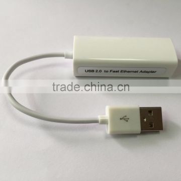 Driver-free USB 2.0 to 10/100 Fast Ethernet Adapter for Laptops Desktops