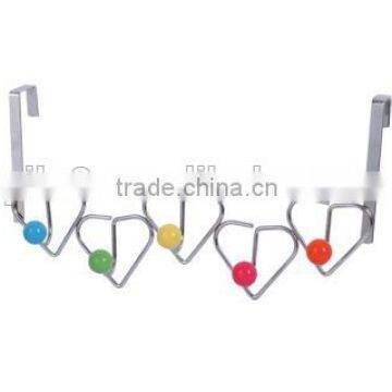 Best selling non-screws Chrome Plated metal over the door hook