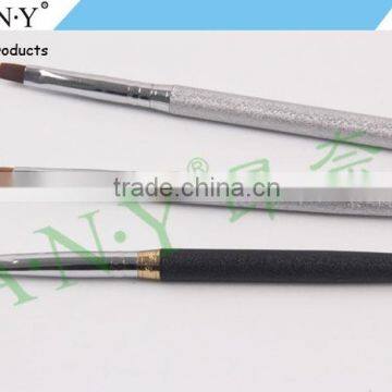ANY Nail Art Beauty Care Metal Handle Flat Head Nail Brush UV Gel Nails photo-5
