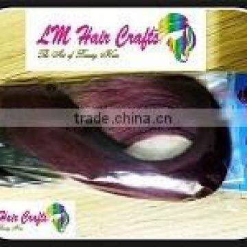 three head double machine wefting hair