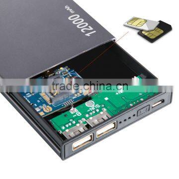 12000mah Power Bank GPS Traceker GSM Bug, Voice Callback Voice Monitor