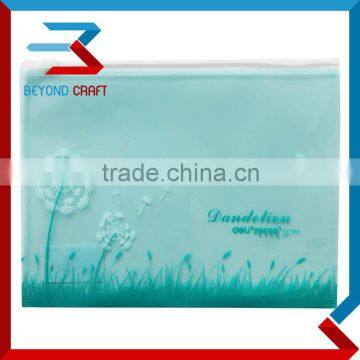 A4 size clear plastic PP PVC PE bags document file bag with zip lock