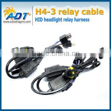 H4 Bi Xenon Dual Beams H4-3 (Hi/Lo) 24V Relay Harness Controller Cables
