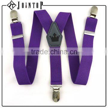 wholesale cheap purple decoration man brace suspender belt