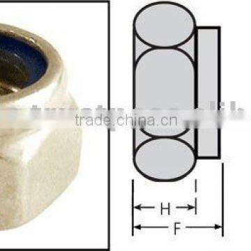 DIN 985 SELF LOCKING NYLON INSERT BRASS NUT