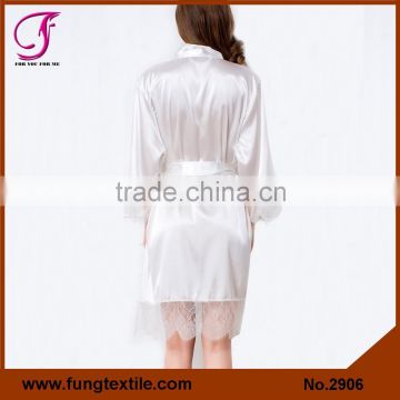 Fung 2906 Women Silk Lace Robe photo-2