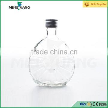 200ml liquor glass bottle with cap
