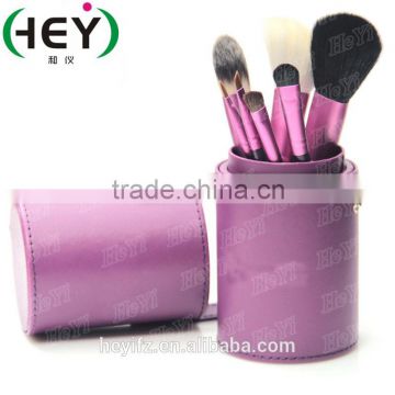 Hot Selling 7PCS Travelling Makeup Brush Set With Cylinder Holder