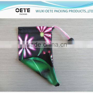microfiber pouch with drawstring
