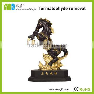 Wholesale 3D shape Chinese folk art style home decor resin galloping horse statue