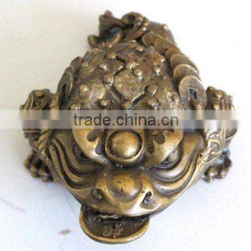 DS-003P resin antique toad figurine fengshui decor