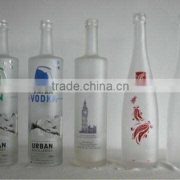 Custom frosted shaped drinking bottle design