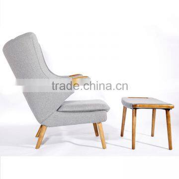 Hotel Project Danish Furniture Papa Bear Chair With Ottoman photo-5