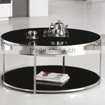 PT-T015 metal table stainless steel frame coffee centre table coffee table black