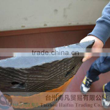 1000*350*45mm Traffic Road Reflective Rubber Speed Hump/ Black and Yellow Traffic Road Reflective Rubber Speed Hump for Crossing photo-4