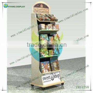 wood beverage display with sign board YM4479W