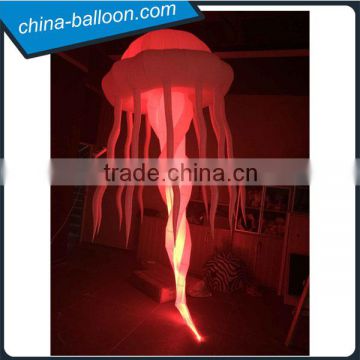 Beatiful party decoration night lighting jellyfish, hanging led inflatable jellyfish