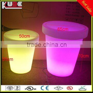 Garden Pot PE Plastic led flowerpot for even project