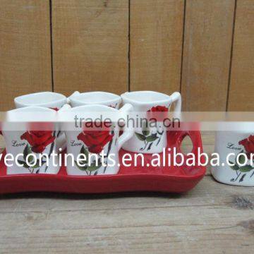 Certificated Chinese Tea Coffee Mugs with Tray