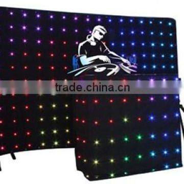 led dmx dj vision cloth curtain bankground light stage equipment