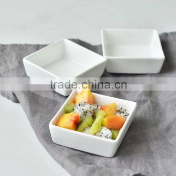 Wholesale white square dish