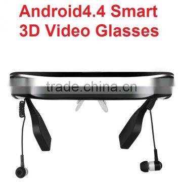 Manufactory direct sales 98inch virtual screen 3d video smart glasses blue film sex video google with android on line movie