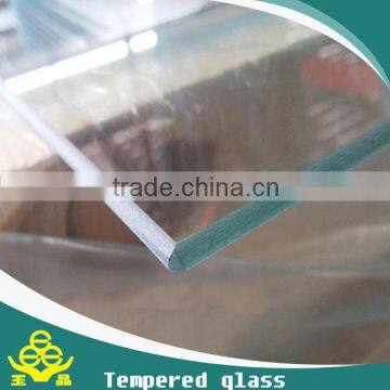 3-12mm manufacture hot sale flat shape toughened glass price per m2