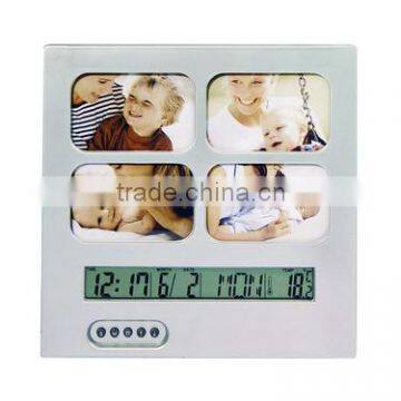 LCD table clock-RL041-clock,timepiece,weather station,thermometer,calendar,solar power,desk clock