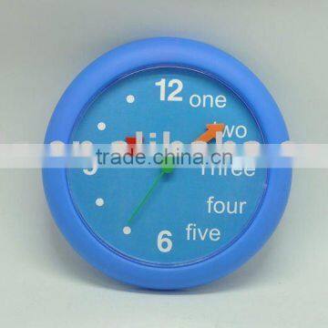 fanny new design plastic wall clock with FANCY picture for promotional gift