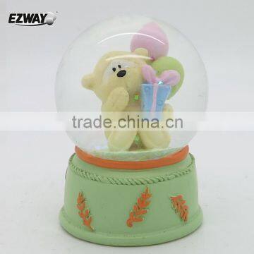 Funny wedding gift snow globe with bear design