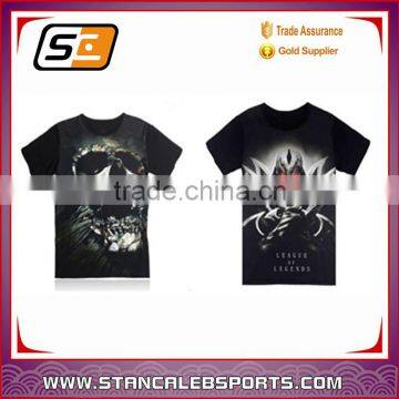 Stan Caleb custom sublimation t shirt/high quality gym subliamtion t-shirt