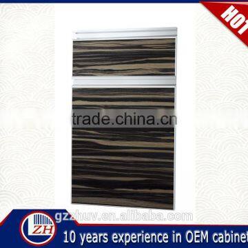 hot OEM uv wood grian laminate kitchen cabinet door with high quality