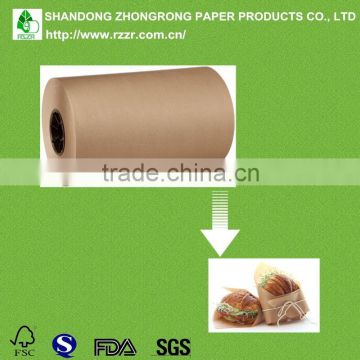 food grade PE coated brown kraft paper