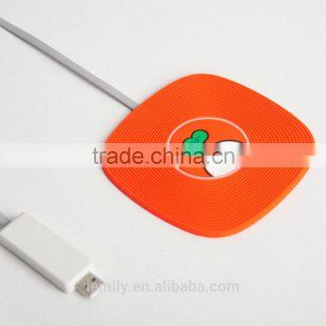 Portable Slicone Mobile Wireless Charger QI Standard Charging Board for Apple / Samsung / NOKIA / Android photo-3