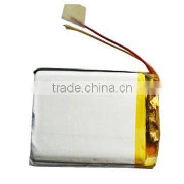 3.7v 3400mah Li-ion polymer battery Size:6.3X55X80mm