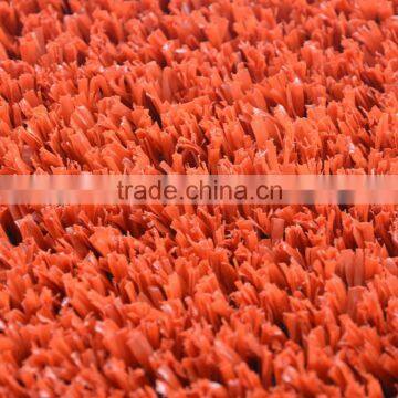 Fibrillated artificial grass for multi-functional sports yards