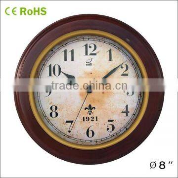 8 inch wall clock promotion hot new products for 2015 (8W04BR-132)