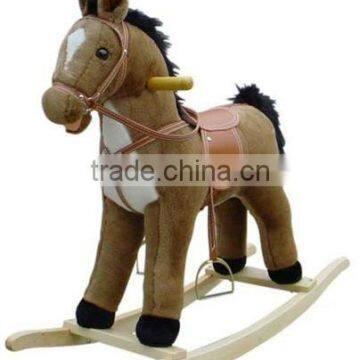 children wood rocking horse