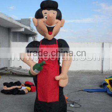 Inflatable Holland Cartoon Balloon,Inflatable Sarah with bottle F8011