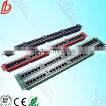 utp cat6 network cable patch panel,network ca6 stp/utp patch panel 24p 48 port