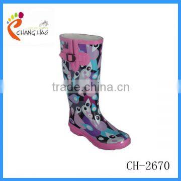 2014 New Style Ladies Gumboots Printed