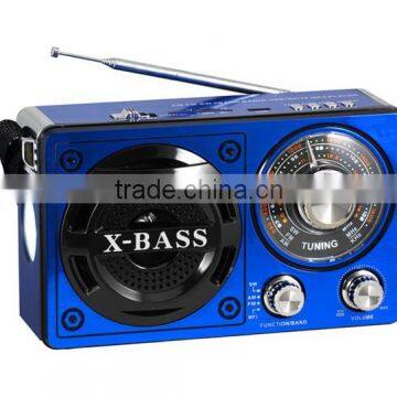 Fashion portable USB TF card MP3 player with 3 band Radio, built-in transformer 3 band Radio