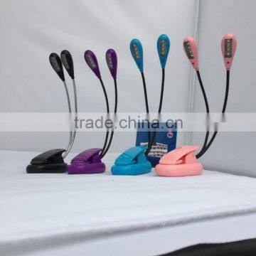 Rechargeable Rechargeable Extra-Bright 8 LED Book Light Easy Clip On Reading Light With 2 Brightness Settings