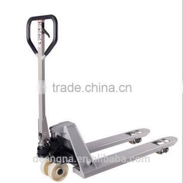 Galvanized Manual Hydraulic Pallet Truck 550mm fork width