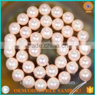 wholesale high quality loose pink mother pearl strands